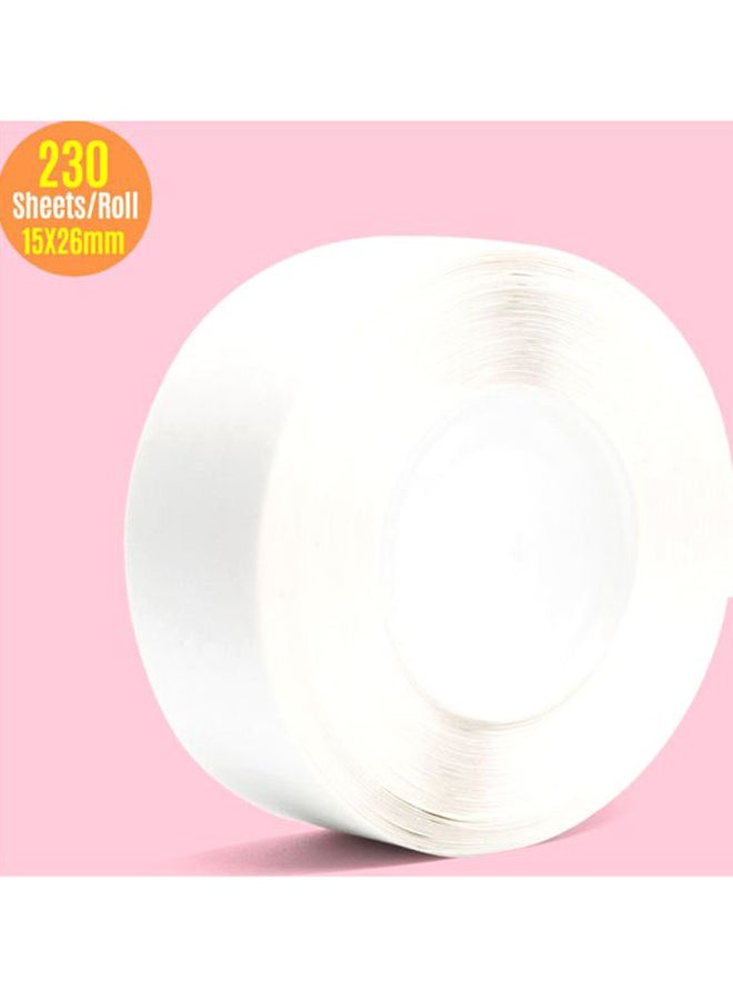 Aibecy - Self-Adhesive Thermal Print Label Paper Roll White - Image 1