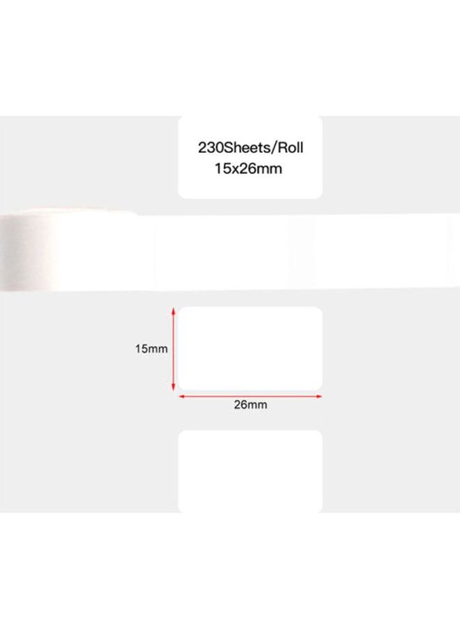 Aibecy - Self-Adhesive Thermal Print Label Paper Roll White - Image 1
