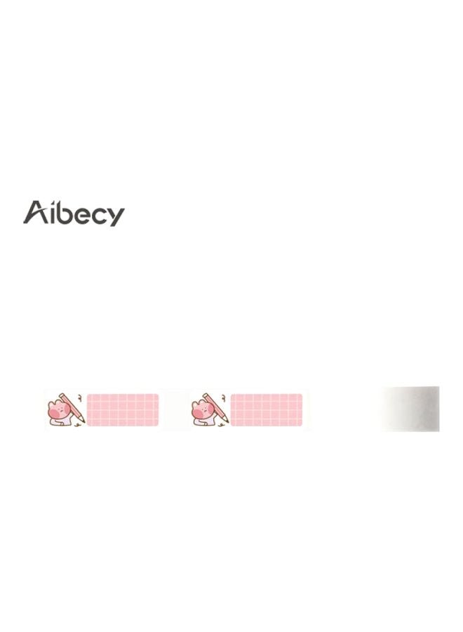 Aibecy - 160 Sheets Colourful Label Paper Self-Adhesive Roll Multicolour - Image 1