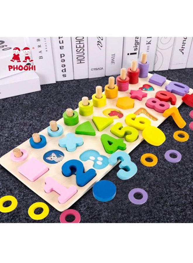 بيوينتي لعبة تعليمية مونتيسوري عبارة عن قطع خشبية 41x0.9x14.5سم - Image 2