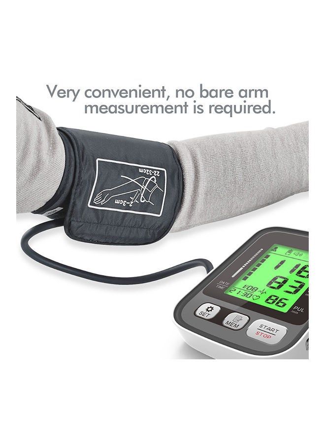 Upper Arm Blood Pressure Monitor With LCD Display