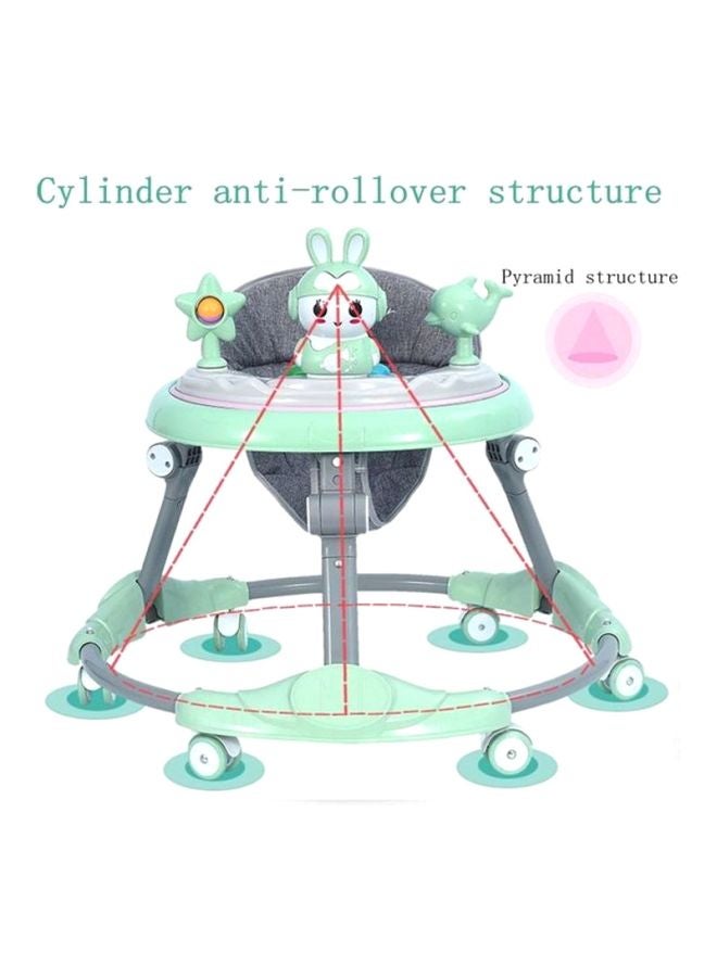 Cool Baby Multi Functional Anti-Rollover Baby Walker Green 69x69x12cm - Image 2