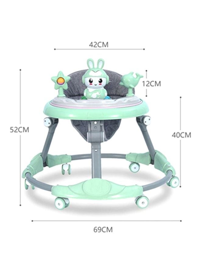 Cool Baby Multi Functional Anti-Rollover Baby Walker Green 69x69x12cm - Image 3