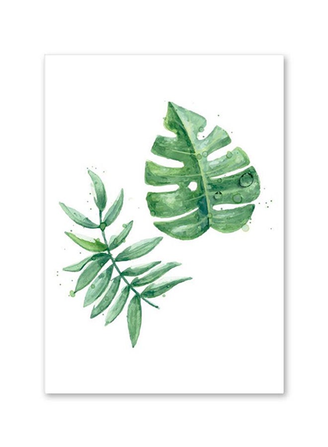 Concise Wind Leaf Arts Decoration Green 60x90cm 