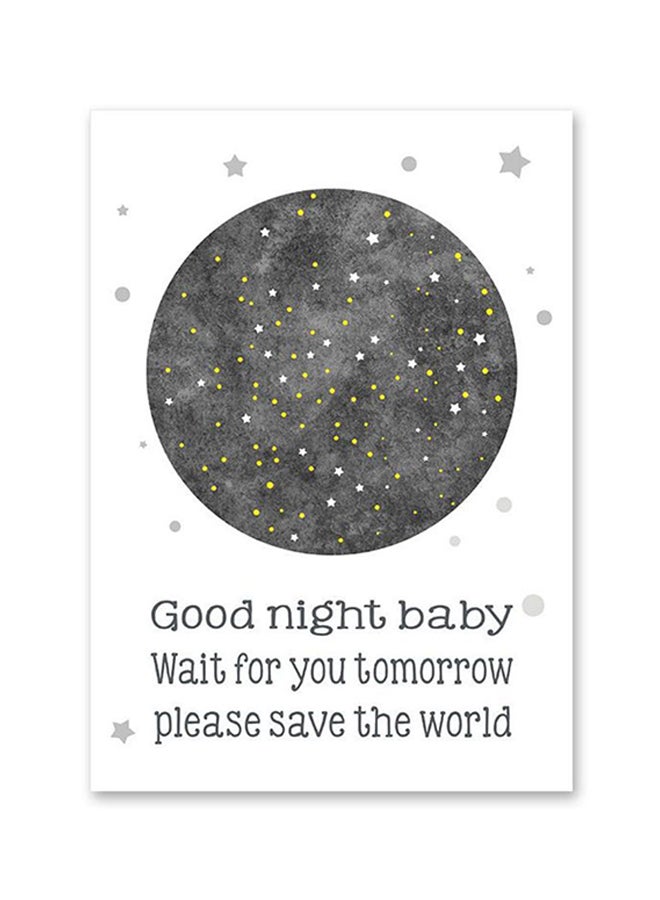 1 Piece Not Framed Northern Europe Style Starry Sky English Wall Sticker Multicolour 60 X 90cm 