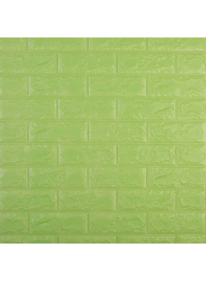 ملصق جداري ثلاثي الأبعاد بتصميم طوب أخضر 70x70سم 