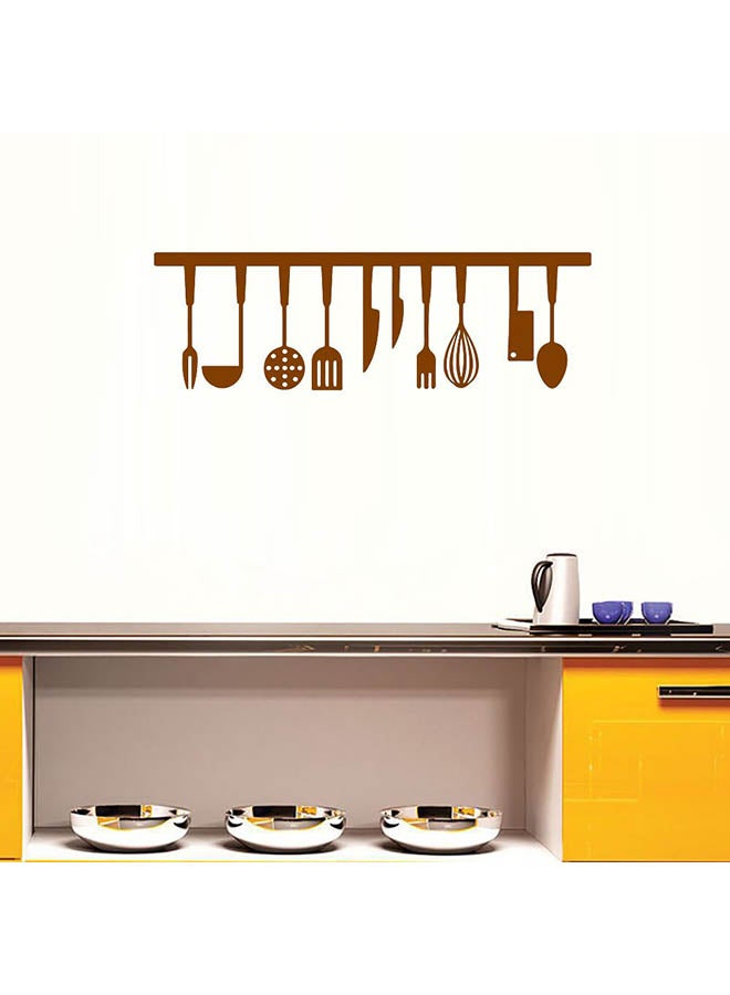 Cook Themed Wall Sticker Brown 60x90cm  - Image 1