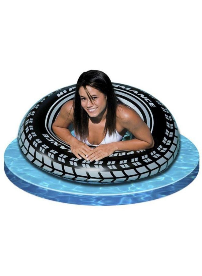 انتكس عوامة سباحة ضخمة قابلة للنفخ على شكل إطار سيارة 36بوصة - Image 3