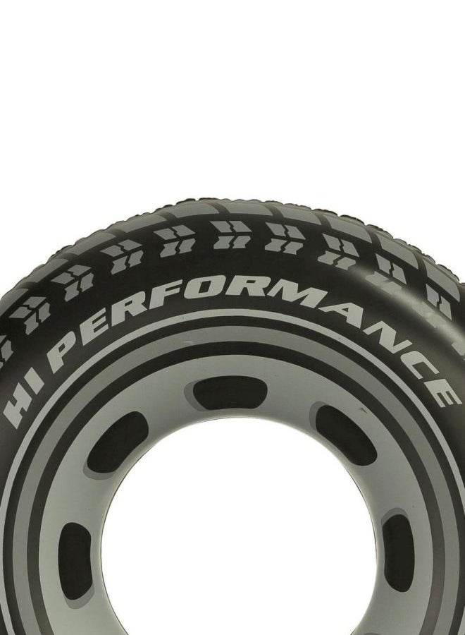 انتكس عوامة سباحة ضخمة قابلة للنفخ على شكل إطار سيارة 36بوصة - Image 2