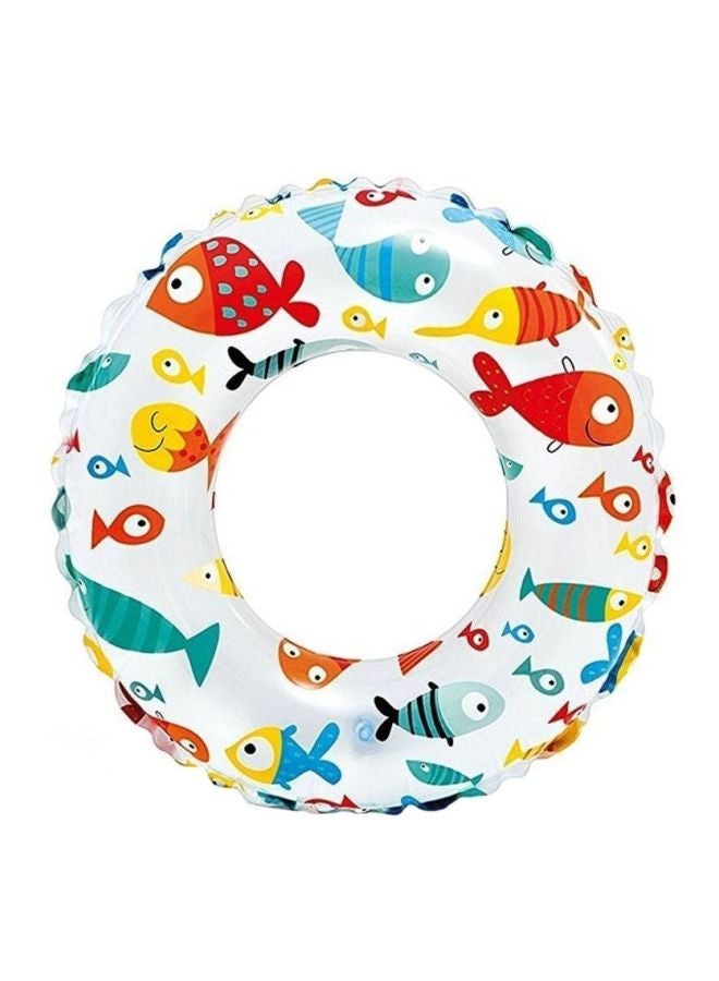 INTEX Fish Print Inflatable Swim Ring Float 51cm - Image 1