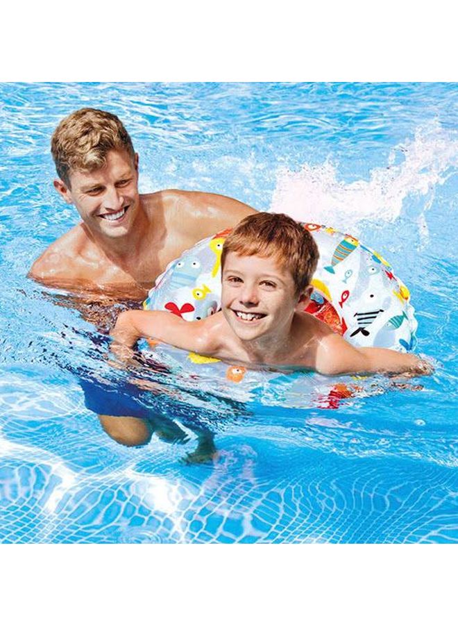INTEX Fish Print Inflatable Swim Ring Float 51cm - Image 2