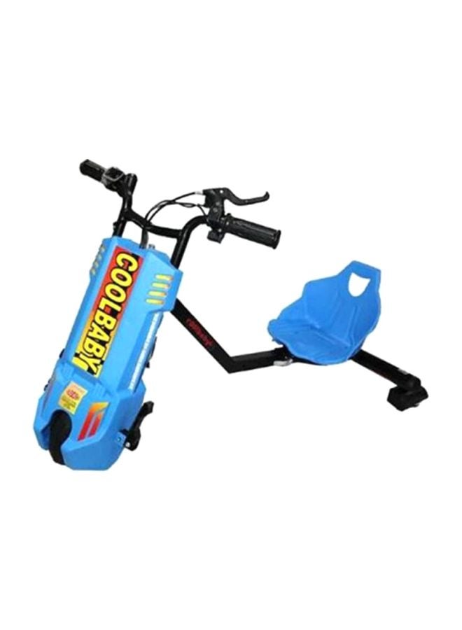 بيوينتي لعبة سكوتر كهربائي سوبر باور بدوران 360 درجة وعالي السرعة ومزود بالبلوتوث وقابل للتعديل مزود بـ 3 عجلات أزرق