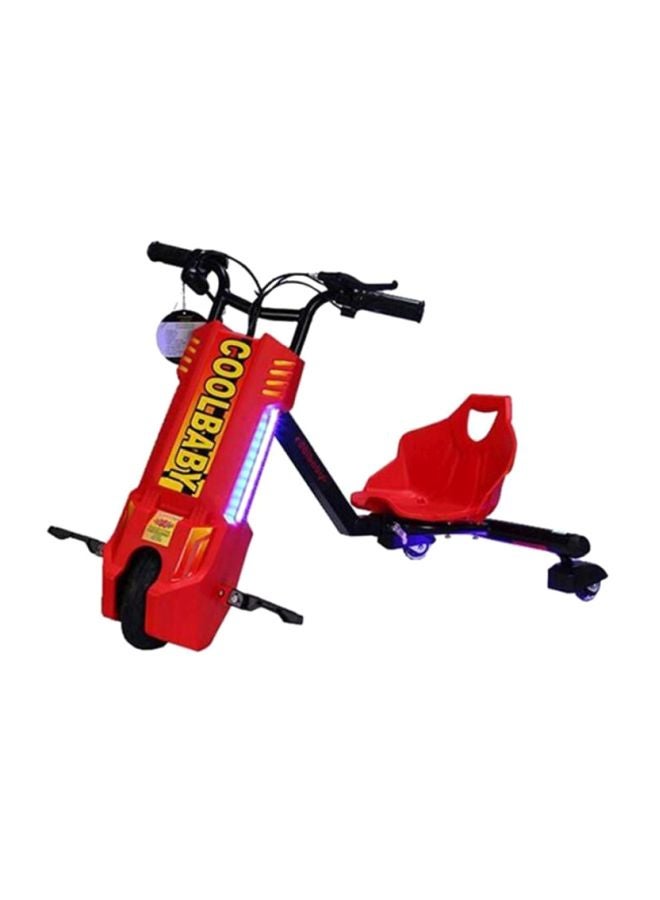 بيوينتي سكوتر دريفت كهربائي مع بلوتوث ودعامة سرعة قابلة للتعديل أحمر - Image 1