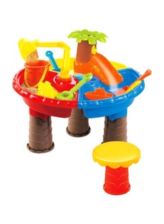 Beauenty Plastic Sand Pit Set Beach Table Water Play Toy ‎37x23.6x22.2cm  - Image 1
