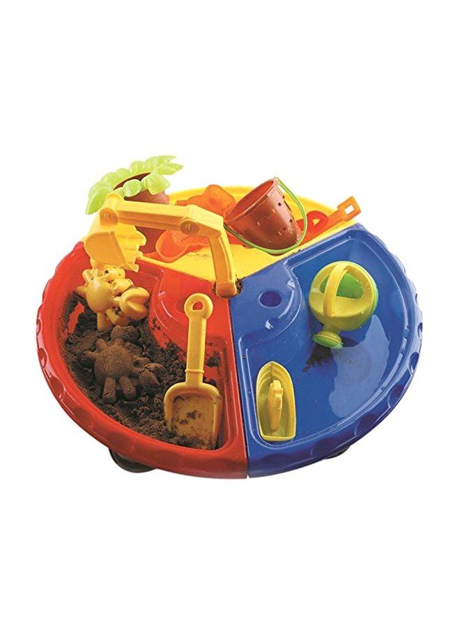 Beauenty - Plastic Sand Pit Set Beach Table Water Play Toy ‎37x23.6x22.2cm - Image 1