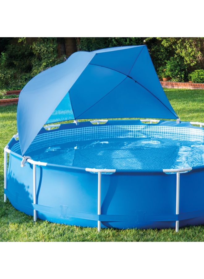 INTEX Durable And Easy To Assemble Canopy Shade Design Frame Swimming Pool Cover With Fiberglass Ribs 18inch - Image 3