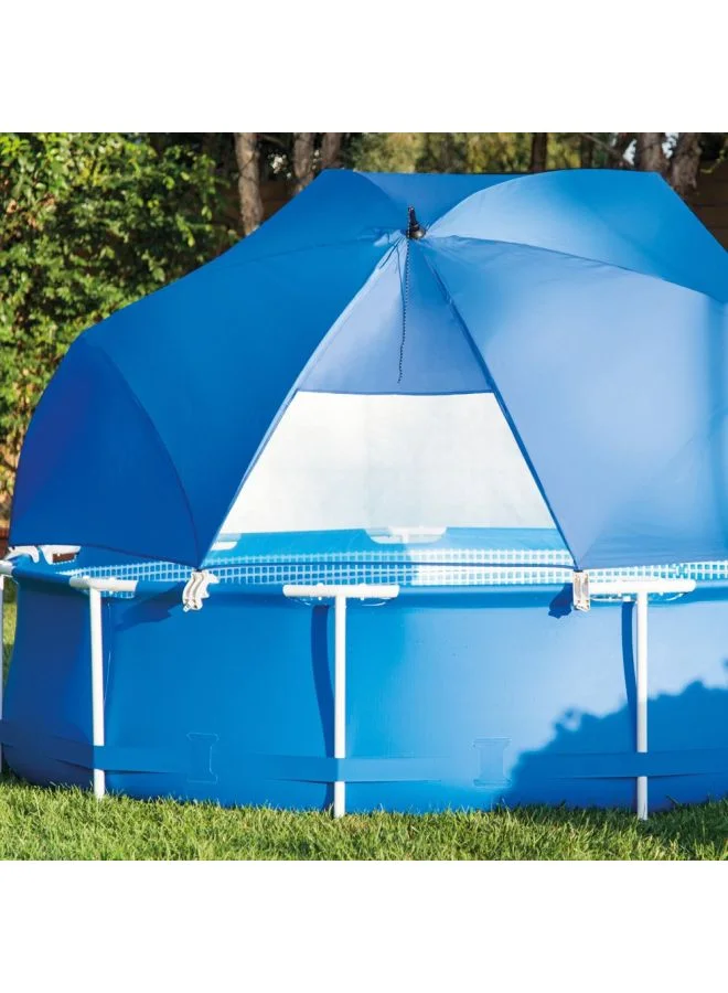 INTEX Durable And Easy To Assemble Canopy Shade Design Frame Swimming Pool Cover With Fiberglass Ribs 18inch