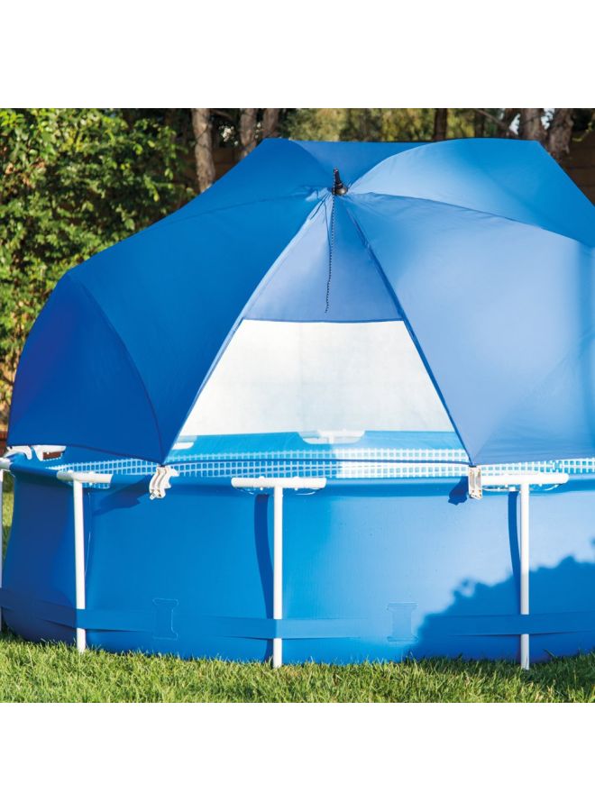 INTEX Durable And Easy To Assemble Canopy Shade Design Frame Swimming Pool Cover With Fiberglass Ribs 18inch - Image 4