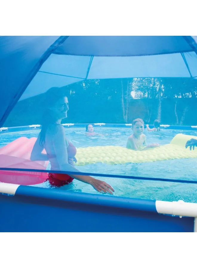 INTEX Durable And Easy To Assemble Canopy Shade Design Frame Swimming Pool Cover With Fiberglass Ribs 18inch