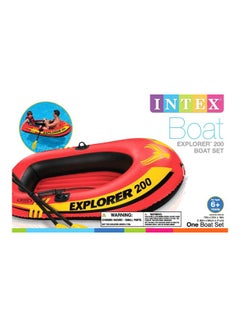 INTEX Explorer 200 Inflatable Boat 185.4x93.9 x	40.6cm  - Image 3