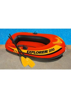 INTEX Explorer 200 Inflatable Boat 185.4x93.9 x	40.6cm  - Image 4
