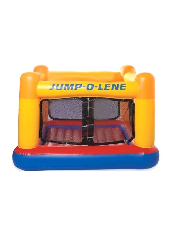 INTEX - Portable Foldable Inflatable Compact Indoor Outdoor Jump-O-Lene Bouncer 174x174x112cm - Image 1