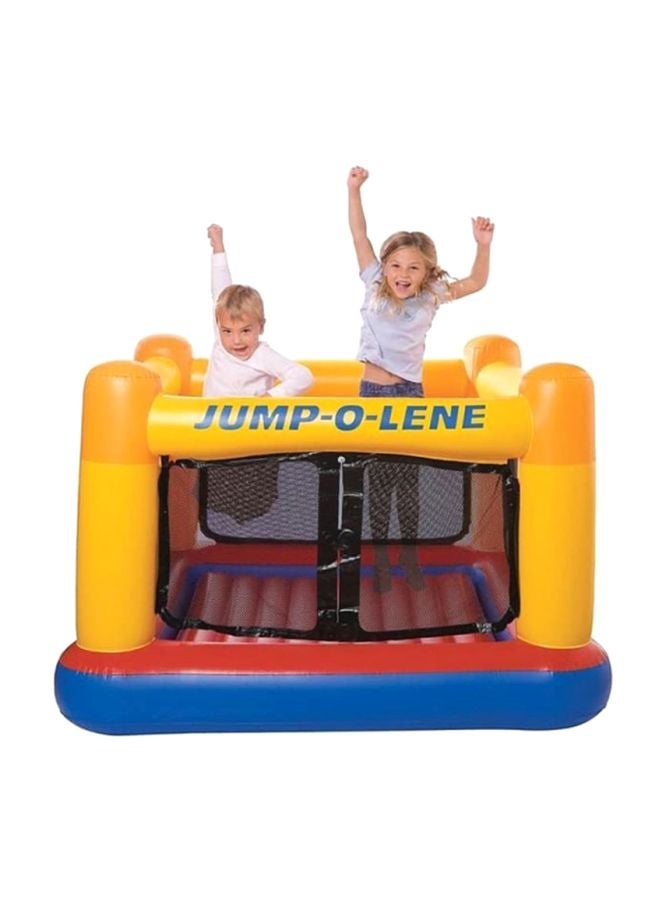 INTEX - Portable Foldable Inflatable Compact Indoor Outdoor Jump-O-Lene Bouncer 174x174x112cm - Image 1