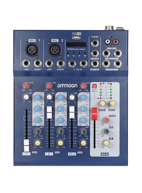 F4-USB 3-Channel Digital Mic Line Audio Mixing Mixer Console