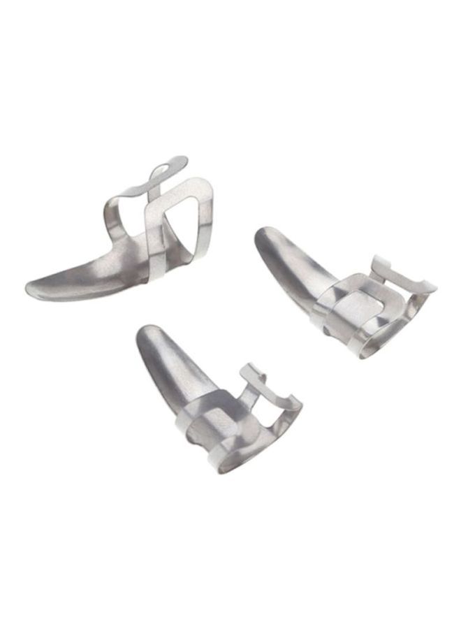 ammoon 3-Piece Stainless Steel Finger Guitar Picks Plectrums  - Image 3