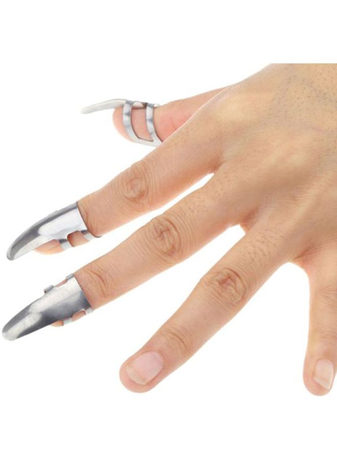 ammoon 3-Piece Stainless Steel Finger Guitar Picks Plectrums  - Image 5