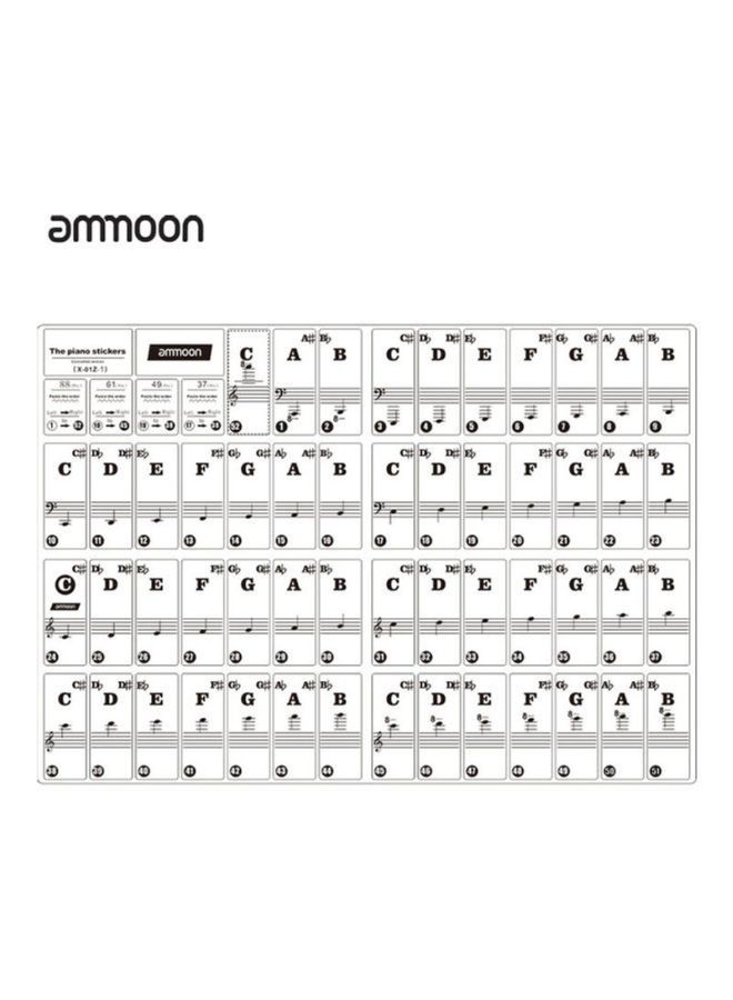 أمون ملصقات للوحة مفاتيح البيانو - Image 2