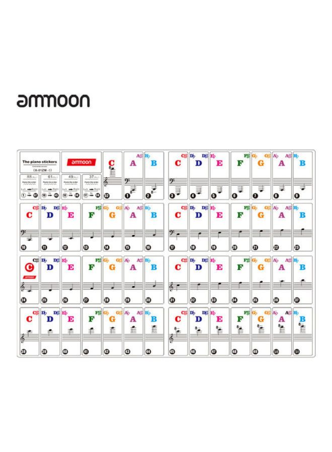 أمون ملصقات ملونة لمفاتيح البيانو - Image 3