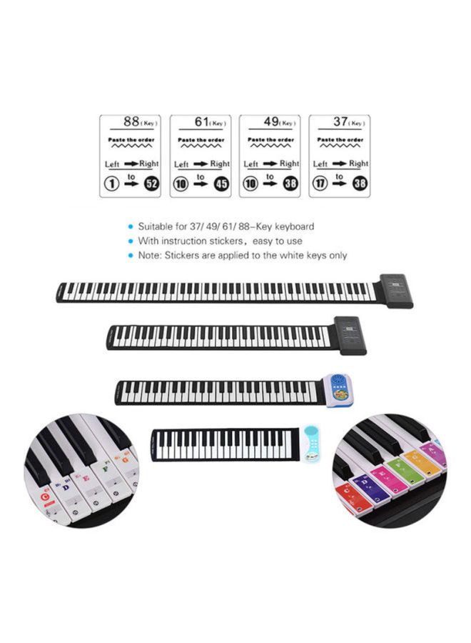 أمون ملصقات ملونة لمفاتيح البيانو - Image 5