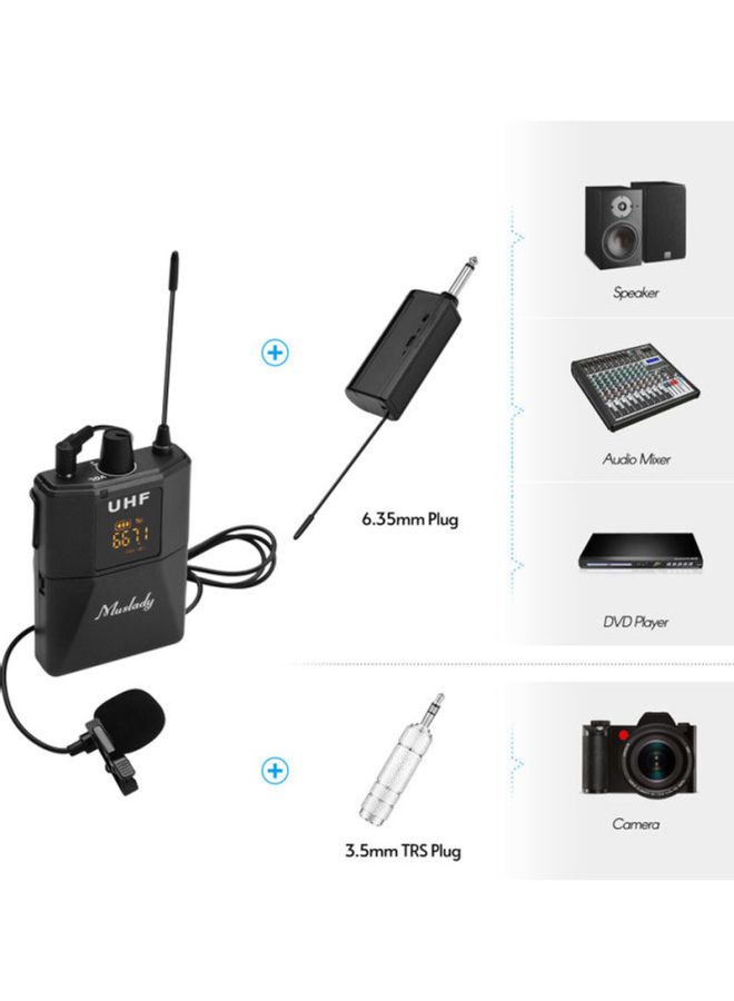 Muslady Wireless Microphone, Receiver Plug With Adapter  - Image 4