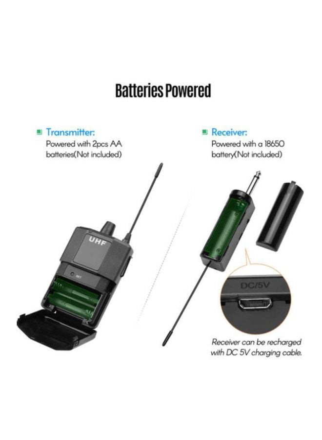 Muslady Wireless Microphone, Receiver Plug With Adapter  - Image 5