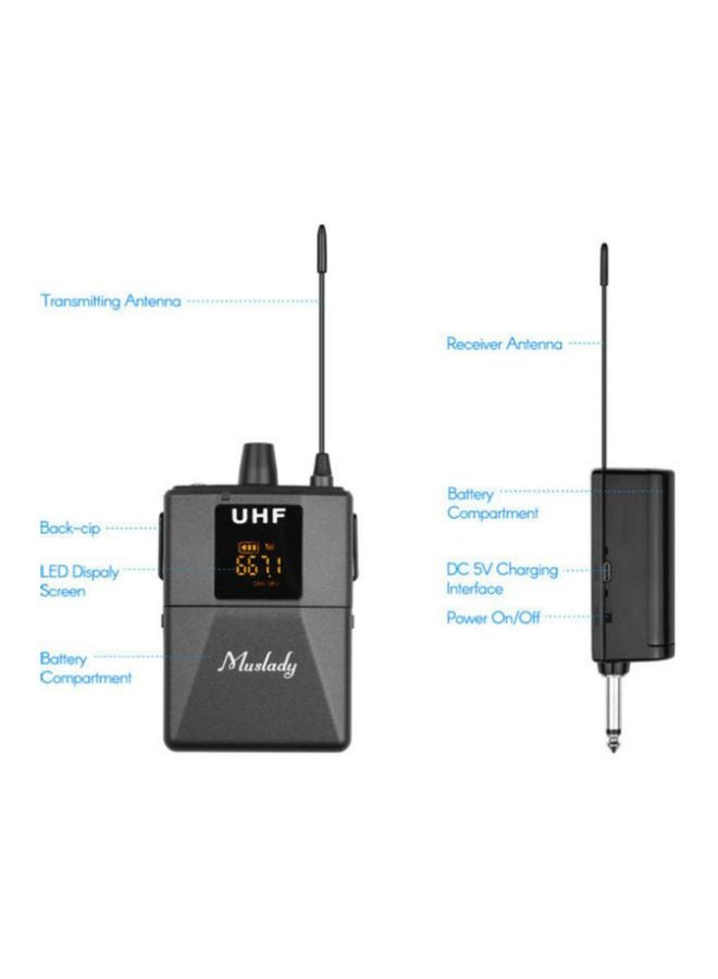 Muslady - Wireless Microphone, Receiver Plug With Adapter - Image 1