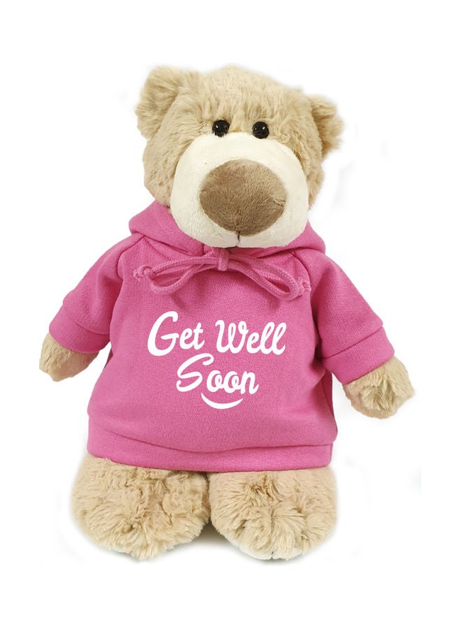 Caravaan Stuffed Plush Get Well Soon Hooded Mascot Teddy Bear 28cm