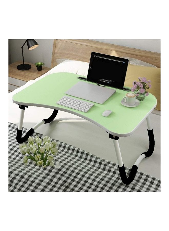 Portable Folding Laptop Table With iPad And Cup Holder Green - Image 3