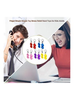 XiuWoo 10-Piece Fidget Stress Relief Keychain Toy  - Image 4