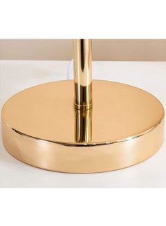 XiuWoo Portable Modern Style Antique Designed Decorative Table Lamp With Feather Lampshade White/Gold 21x28cm  - Image 3