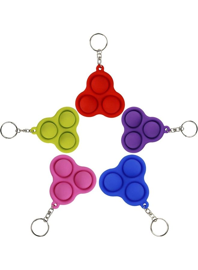 XiuWoo - 5-Piece Fidget Stress Relief Keychain Toy - Image 1