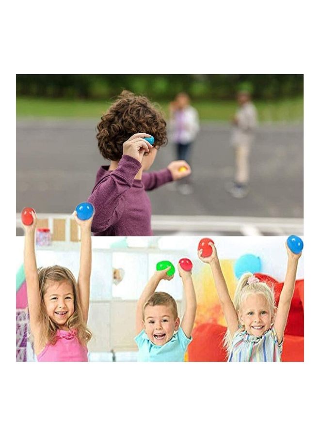 XiuWoo 4-Piece Non- Toxic Silicone Stress Relieve Novelty Fluorescent Sticky Target Ball Set  - Image 5