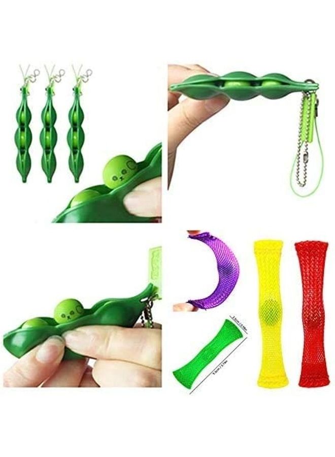 23-Piece Sensory Squeeze Fidget Stress-Relieve Squishy Toy Set, Assorted
