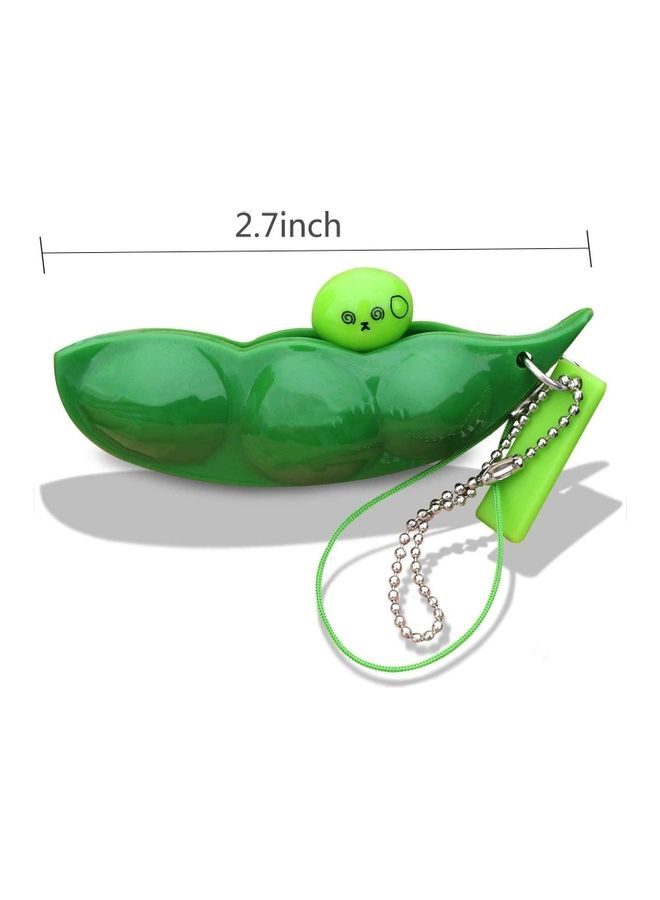 XiuWoo 5-Piece Squeeze Peas Keychain Toy - Image 4