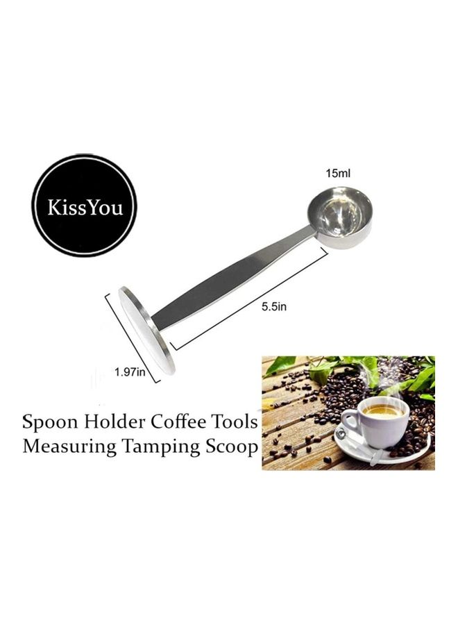 XiuWoo 2-In-1 Stainless Steel Coffee Scoop Spoon Silver  - Image 2