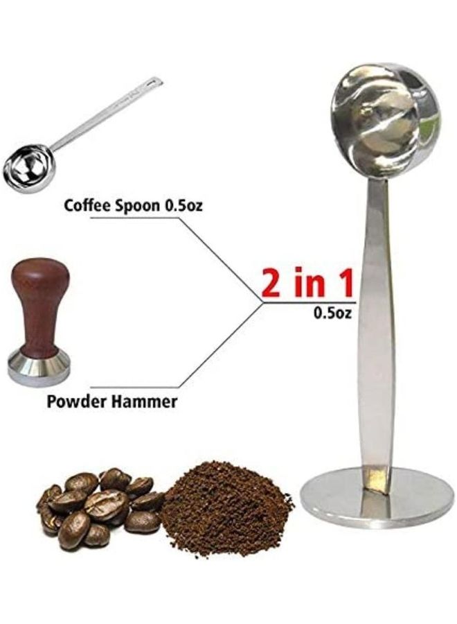 XiuWoo 2-In-1 Stainless Steel Coffee Scoop Spoon Silver  - Image 5