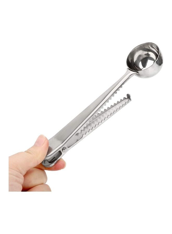 XiuWoo Stainless Steel Measuring Spoon Coffee With Bag Sealing Clip Silver  - Image 4