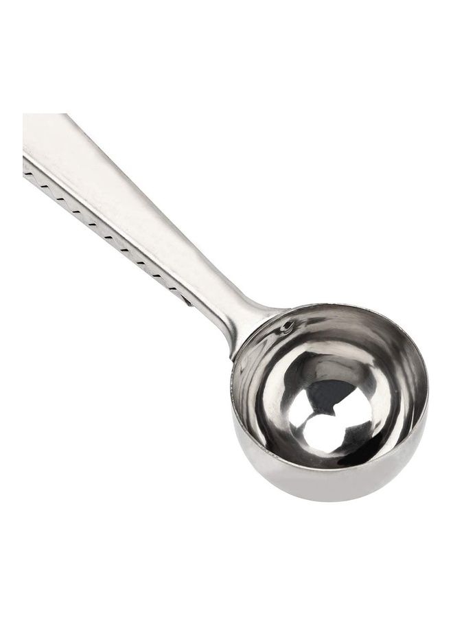 XiuWoo Stainless Steel Measuring Spoon Coffee With Bag Sealing Clip Silver  - Image 5