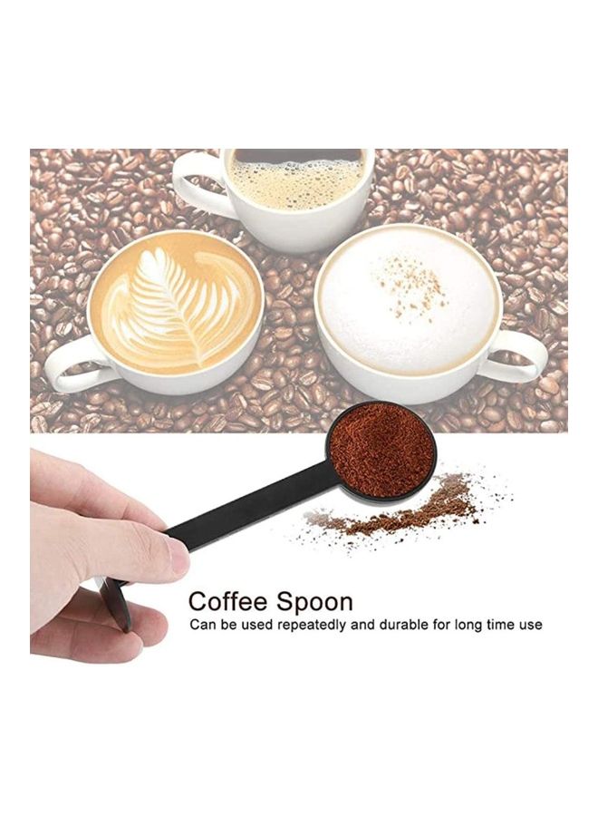 XiuWoo 2-In-1 Stainless Steel Coffee Scoop  Spoon Black  - Image 4