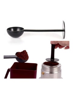 XiuWoo 2-In-1 Stainless Steel Coffee Scoop  Spoon Black  - Image 5